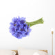 Bouquet of Blue Cornflowers Isolated on White Background Wall Decal