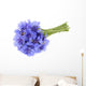 Bouquet of Blue Cornflowers Isolated on White Background Wall Decal