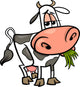 cow farm animal cartoon illustration Wall Decal
