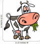 cow farm animal cartoon illustration Wall Decal