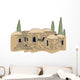 Ancient, Town,  Middle East, Illustration Wall Decal