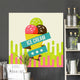 ice cream background Wall Mural