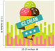 ice cream background Wall Mural