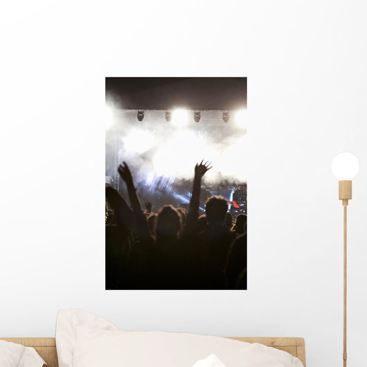 Cheering Crowd Concert Wall Decal