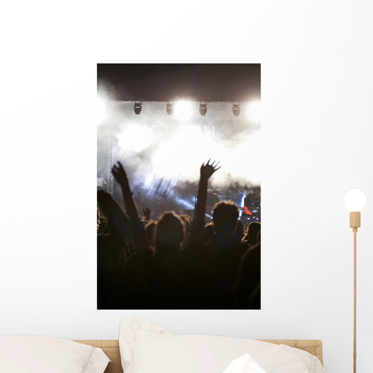 Cheering Crowd Concert Wall Decal