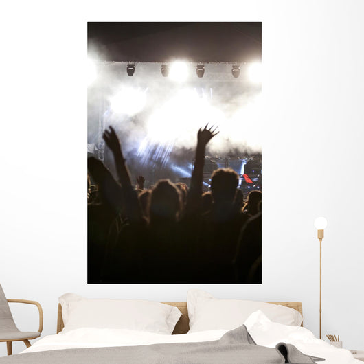 Cheering Crowd Concert Wall Decal