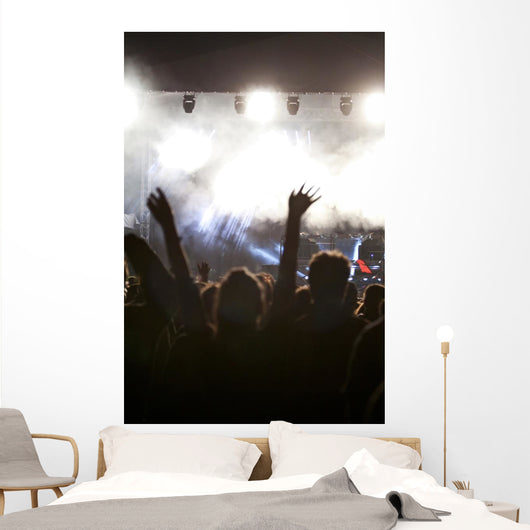 Cheering Crowd Concert Wall Decal
