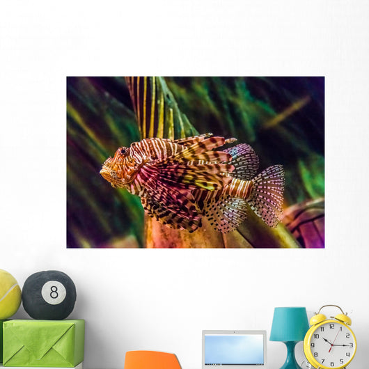 Up Venomous Red Lionfish Wall Mural