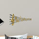 Gold Music Notes Wavy