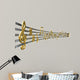 Gold Music Notes Wavy