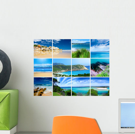 Beaches Montage Wall Mural