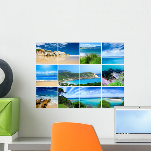 Beaches Montage Wall Mural