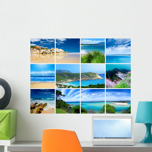Beaches Montage Wall Mural