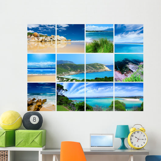 Beaches Montage Wall Mural