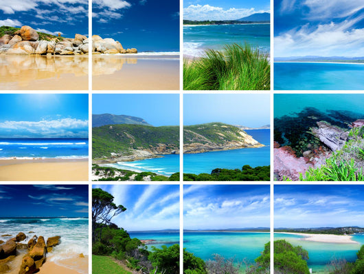 Beaches Montage Wall Mural