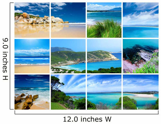 Beaches Montage Wall Mural