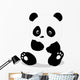 Cute baby panda cartoon Wall Decal