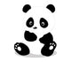 Cute baby panda cartoon Wall Decal