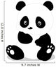 Cute baby panda cartoon Wall Decal