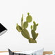 Cactus on white backgraund Wall Decal