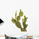 Cactus on white backgraund Wall Decal