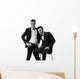 Two elegant men in suit and bowtie Wall Decal