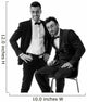 Two elegant men in suit and bowtie Wall Decal