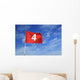 Golf flag # 4 Wall Mural