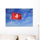 Golf flag # 4 Wall Mural