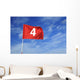 Golf flag # 4 Wall Mural