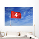 Golf flag # 4 Wall Mural