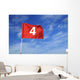 Golf flag # 4 Wall Mural