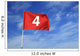 Golf flag # 4 Wall Mural
