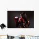 Beautiful Woman with Boxing Wall Decal