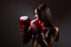 Beautiful Woman with Boxing Wall Decal