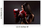 Beautiful Woman with Boxing Wall Decal