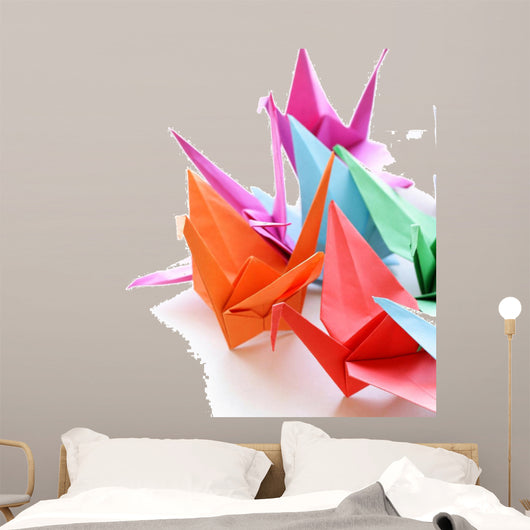 Colorful Paper Origami Birds