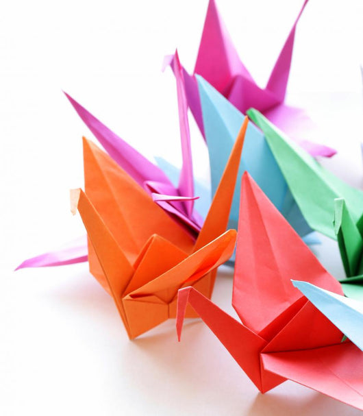 Colorful Paper Origami Birds