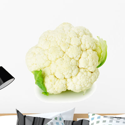 Fresh Cauliflower Wall Decal shown on a wall