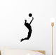 Jumping Volleyball Wall Decal