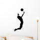 Jumping Volleyball Wall Decal