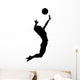 Jumping Volleyball Wall Decal