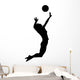 Jumping Volleyball Wall Decal