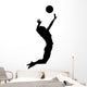 Jumping Volleyball Wall Decal