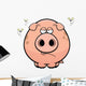 Cartoon Pig Grumpy Wall Decal