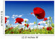 red poppy and wild flowers Wall Mural