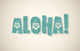 Vector Aloha Word Retro