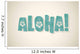 Vector Aloha Word Retro