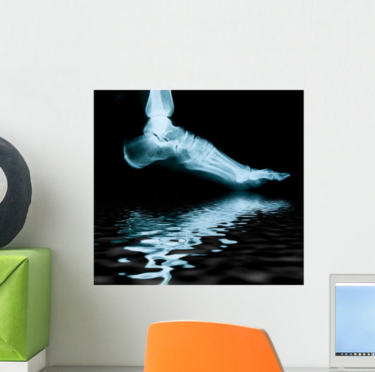 Radiograph of the foot with reflection Wall Mural