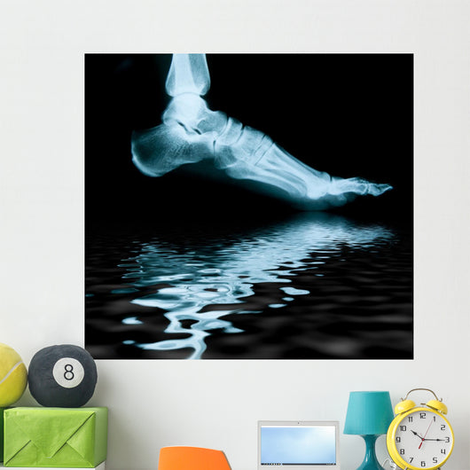 Radiograph of the foot with reflection Wall Mural